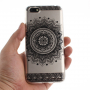 Plastový kryt čierna mandala pre Honor 7S - transparentný