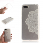 Plastový kryt biely lotus pre Honor 7S - transparentný