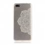 Plastový kryt biely lotus pre Honor 7S - transparentný