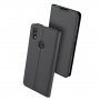Dux Ducis Skin Pro kožené flipové puzdro pre Honor 8X - sivé