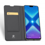 Dux Ducis Skin Pro kožené flipové puzdro pre Honor 8X - sivé