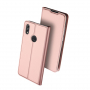 Dux Ducis Skin Pro kožené flipové puzdro pre Honor 8X - ružovo-zlaté