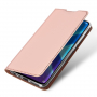 Dux Ducis Skin Pro kožené flipové puzdro pre Honor 8X - ružovo-zlaté