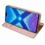 Dux Ducis Skin Pro kožené flipové puzdro pre Honor 8X - ružovo-zlaté