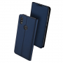 Dux Ducis Skin Pro kožené flipové puzdro pre Honor 8X - tmavomodré