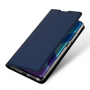 Dux Ducis Skin Pro kožené flipové puzdro pre Honor 8X - tmavomodré