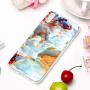 Plastový kryt mramor pre Honor 8X - tyrkysový