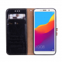Enkay Kožené flipové puzdro pre Honor 7S - čierne