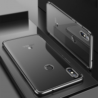 Cafele plastový kryt číry s rámčekom pre Xiaomi Mi 8 - čierny