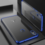 Cafele plastový kryt číry s rámčekom pre Xiaomi Mi 8 - modrý