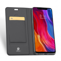 Dux Ducis Skin Pro kožené flipové puzdro pre Xiaomi Mi 8 - čierne