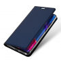 Dux Ducis Skin Pro kožené flipové puzdro pre Xiaomi Mi 8 - modré