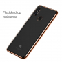 Baseus Shining číry kryt s rámčekom pre Xiaomi Mi 8 - zlatý