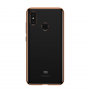 Baseus Shining číry kryt s rámčekom pre Xiaomi Mi 8 - zlatý