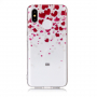Plastový kryt srdce a kvetiny pre Xiaomi Mi 8 - transparentný