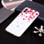 Plastový kryt srdce a kvetiny pre Xiaomi Mi 8 - transparentný