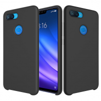 Silikónový kryt Liquid pre Xiaomi Mi 8 Lite - čierny