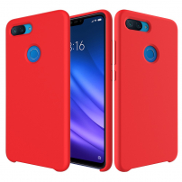 Silikónový kryt Liquid pre Xiaomi Mi 8 Lite - červený