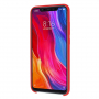 Silikónový kryt Liquid pre Xiaomi Mi 8 - červený