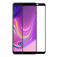 Enkay Tvrdené sklo 6D pre Samsung Galaxy A9 (2018) - čierne