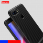Ipaky kryt s textúrou karbónových vlákien pre Xiaomi Redmi 6 - čierny