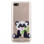 Ochranný kryt panda pre Xiaomi Redmi 6 - transparentný