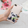 Ochranný kryt panda pre Xiaomi Redmi 6 - transparentný