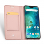 Dux Ducis ochranné kožené puzdro pre Xiaomi Redmi Note 6 Pro - ružovo-zlaté