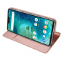 Dux Ducis ochranné kožené puzdro pre Xiaomi Redmi Note 6 Pro - ružovo-zlaté
