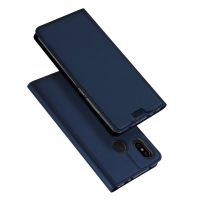 Dux Ducis ochranné kožené puzdro pre Xiaomi Redmi Note 6 Pro - tmavomodré