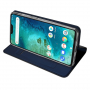 Dux Ducis ochranné kožené puzdro pre Xiaomi Redmi Note 6 Pro - tmavomodré