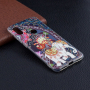 Ochranný mäkký kryt kvetiny a slon pre Xiaomi Redmi Note 6 Pro - farebný