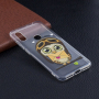 Ochranný mäkký kryt sova s listom pre Xiaomi Redmi Note 6 Pro - transparentný