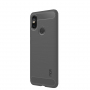 Mofi ochranný kryt s brúsenou textúrou pre Xiaomi Redmi Note 6 Pro - sivý