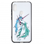 Ochranný kryt zamilované jednorožce pre Xiaomi Redmi Note 6 Pro - biely
