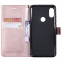 Flipové ochranné puzdro z umelej kože pre Xiaomi Redmi Note 6 Pro - ružové