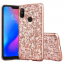 Trblietavý kryt pre Xiaomi Redmi Note 6 Pro - zlatoružový