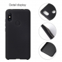 Ochranný pogumovaný mäkký kryt pre Xiaomi Redmi Note 6 Pro - čierny