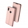 Dux Ducis kožené puzdro s priehradkou na karty pre Xiaomi Redmi Note 7 - ružovo-zlaté