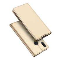 Dux Ducis kožené puzdro s priehradkou na karty pre Xiaomi Redmi Note 7 - zlaté