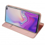 Dux Ducis Skin Pro flipové puzdro pre Samsung Galaxy S10 Plus - ružovo-zlaté