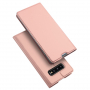 Dux Ducis Skin Pro flipové puzdro pre Samsung Galaxy S10 - ružovo-zlaté