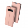 Dux Ducis Skin Pro flipové puzdro pre Samsung Galaxy S10 - ružovo-zlaté