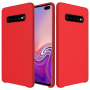Silikónový kryt Liquid pre Samsung Galaxy S10 Plus - červený