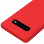 Silikónový kryt Liquid pre Samsung Galaxy S10 Plus - červený