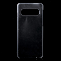 Pogumovaný matný kryt pre Samsung Galaxy S10 - transparentný