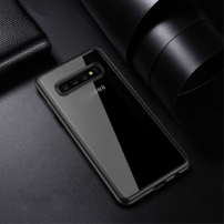 Ipaky transparentný plastový kryt pre Samsung Galaxy S10 - čierny