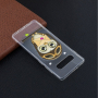 Plastový kryt sova s listom pre Samsung Galaxy S10 Plus - transparentný