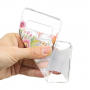 Plastový kryt kvetinový jeleň pre Samsung Galaxy S10 Plus - transparentný