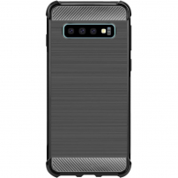 Imak ochranný kryt s brúsenou textúrou pre Samsung Galaxy S10 Plus - čierny